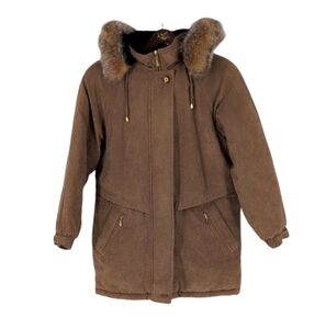 Weather Tamer Detachable Fur-Trimmed Jacket Size Medium Grest Condition !